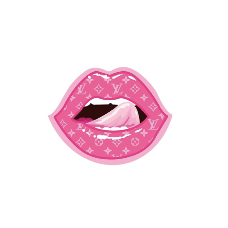 Louis Vuitton Lip Poster inspired 5x7Poster or Sign