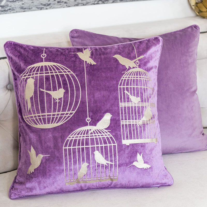 Lavender Bird Luxury Pillow - Tapestry Girls
