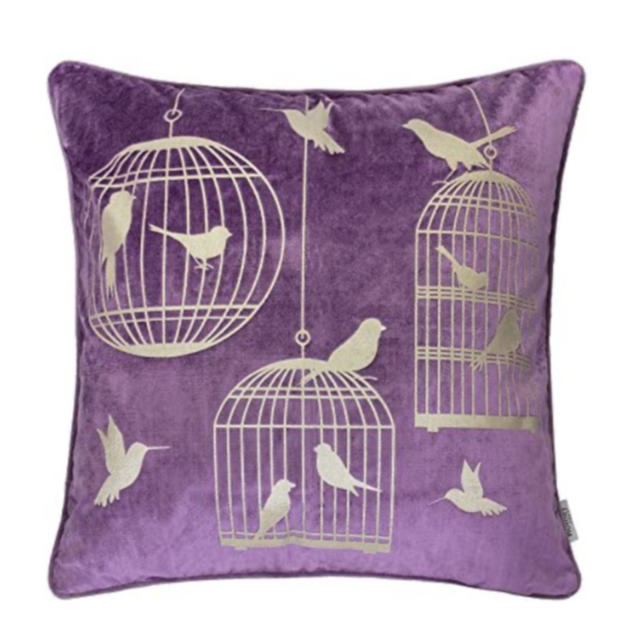Lavender Bird Luxury Pillow - Tapestry Girls