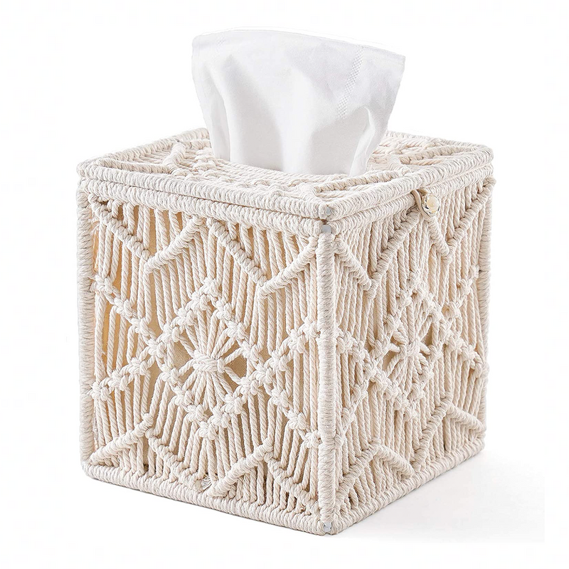Macrame Tissue Box