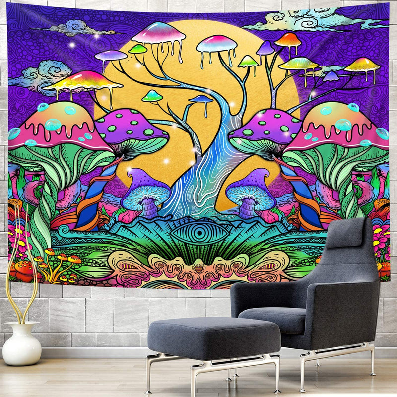 Magic Mushroom Forest Tapestry