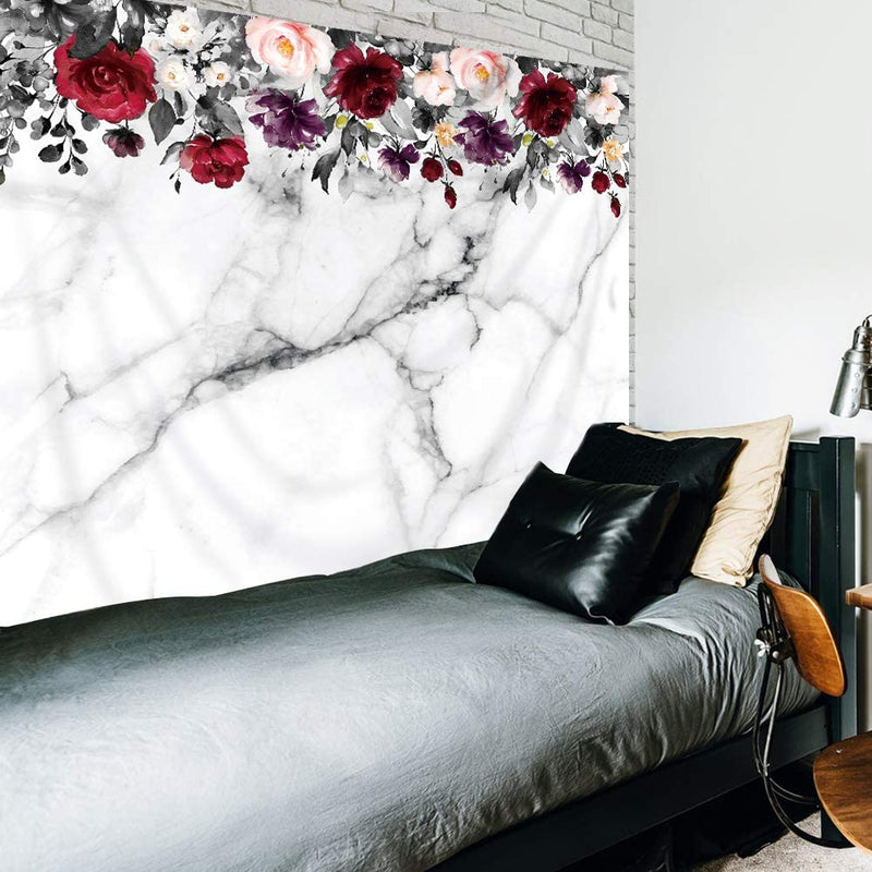 Floral Marble Tapestry