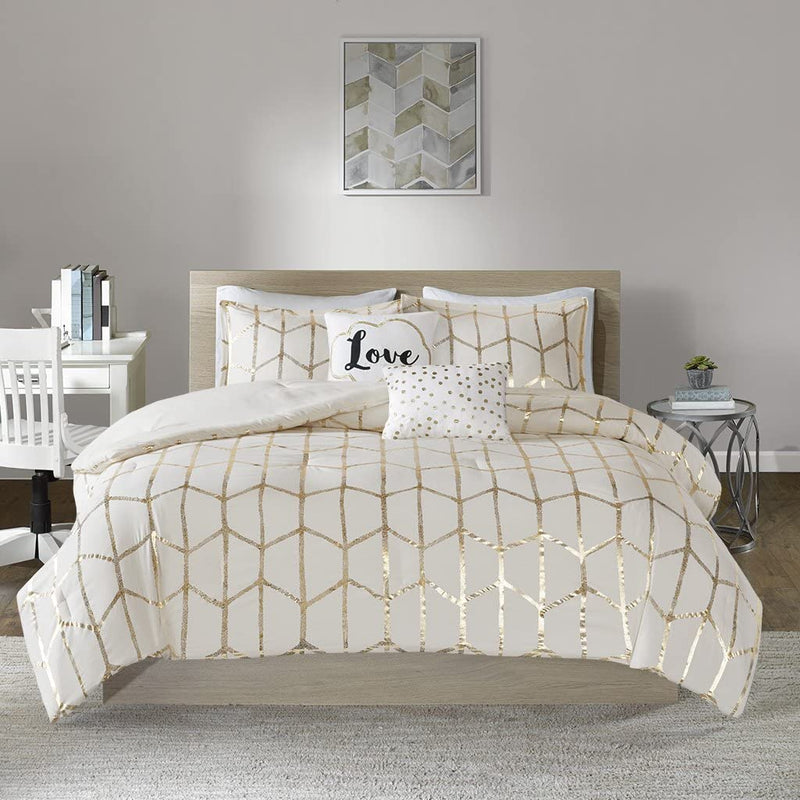 The Metallic Ivory Bed Set - Tapestry Girls