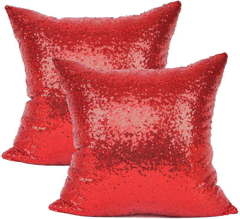 Metallic Red Pillows - Tapestry Girls