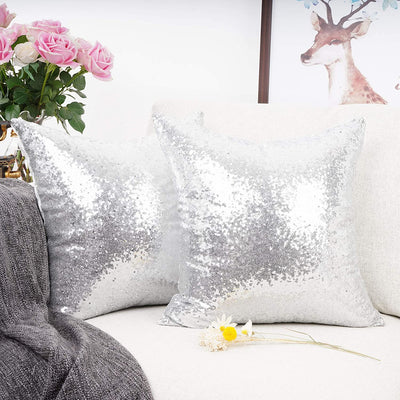 Metallic Silver Pillows - Tapestry Girls