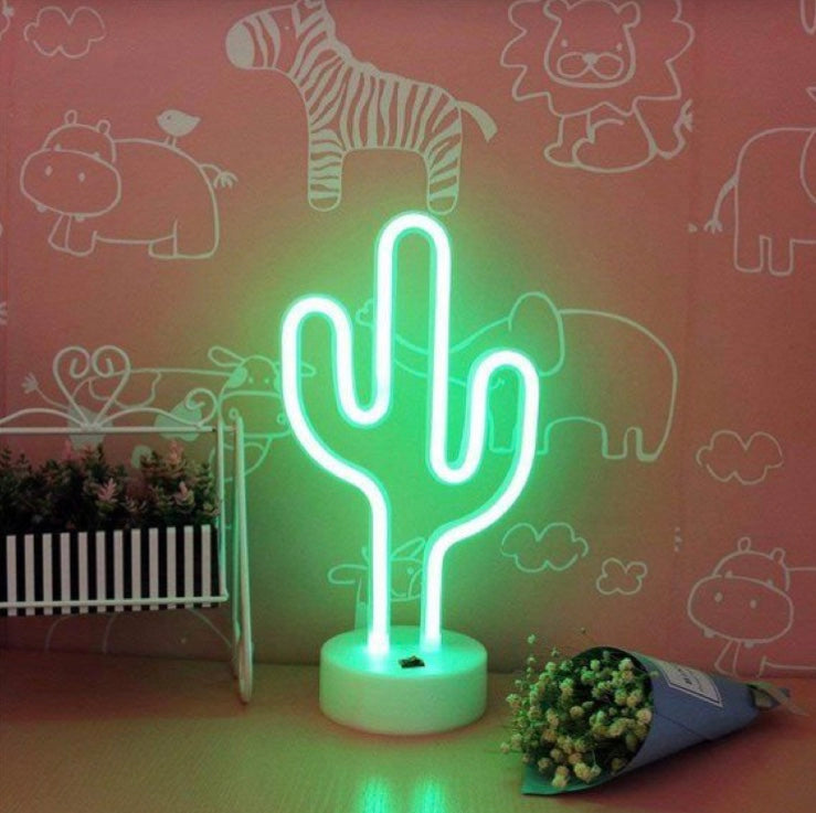 12 Inch Mini Neon Cactus - Tapestry Girls