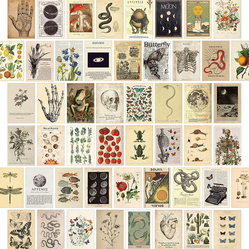 Cottagecore Nature Wall Collage Kit