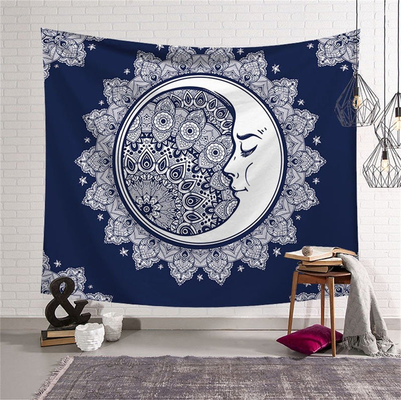 Navy Moon Tapestry - Tapestry Girls