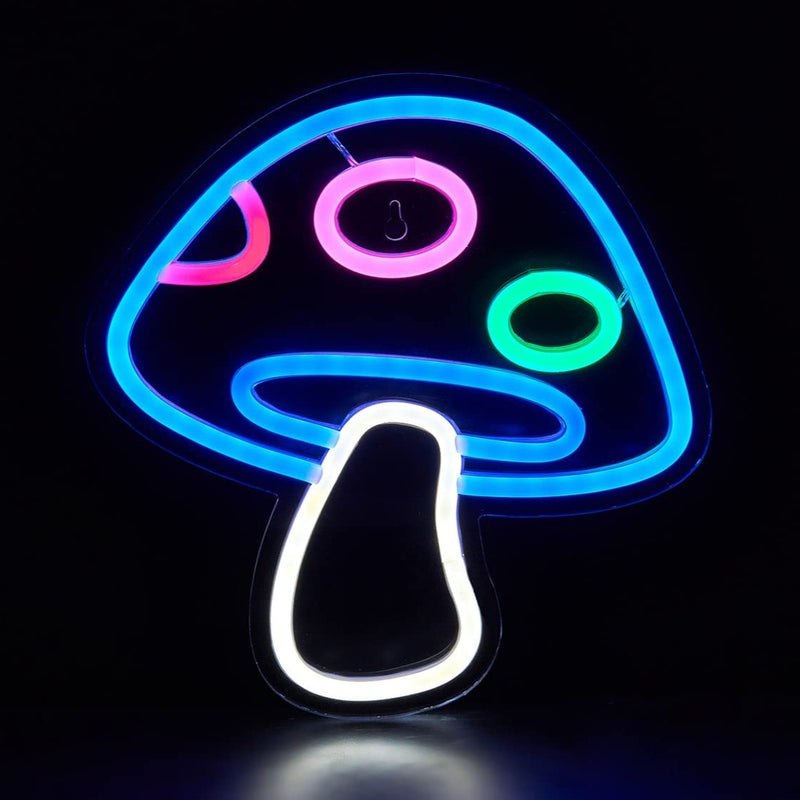 Neon Blue Mushroom