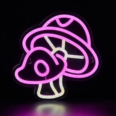 Neon Pink Mushrooms