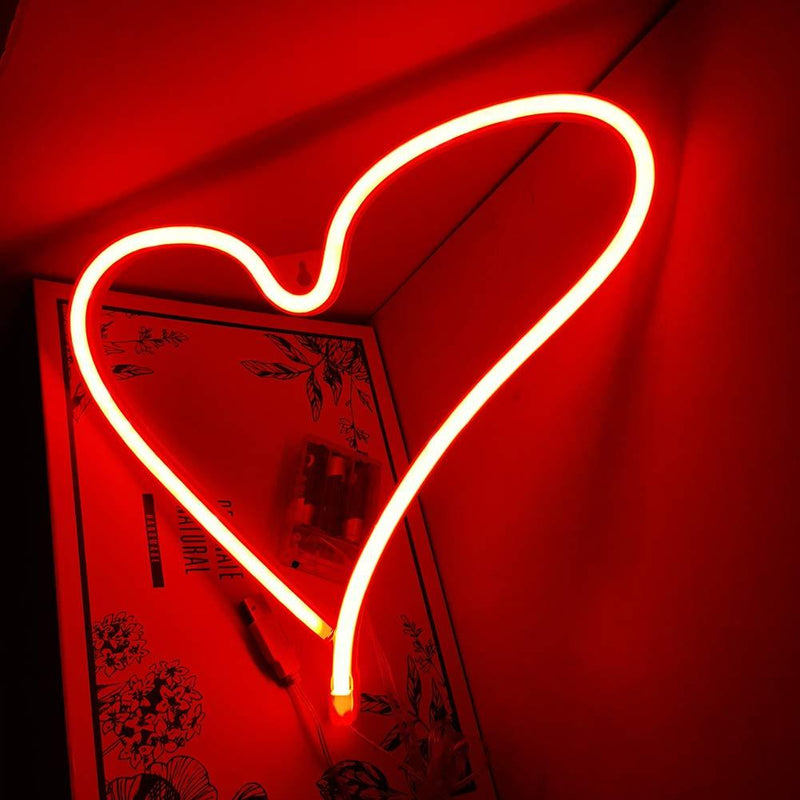 Neon Red Heart - Tapestry Girls