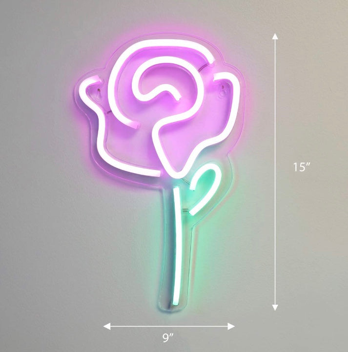 Rose Neon Sign - Neon Sign | Tapestry Girls