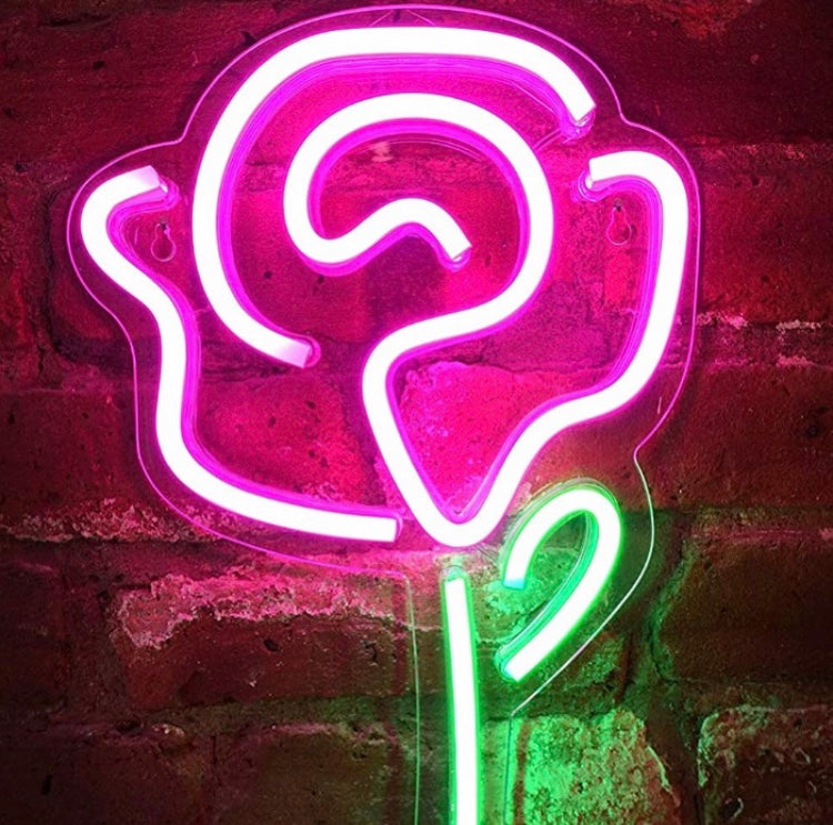 Rose Neon Sign - Tapestry Girls