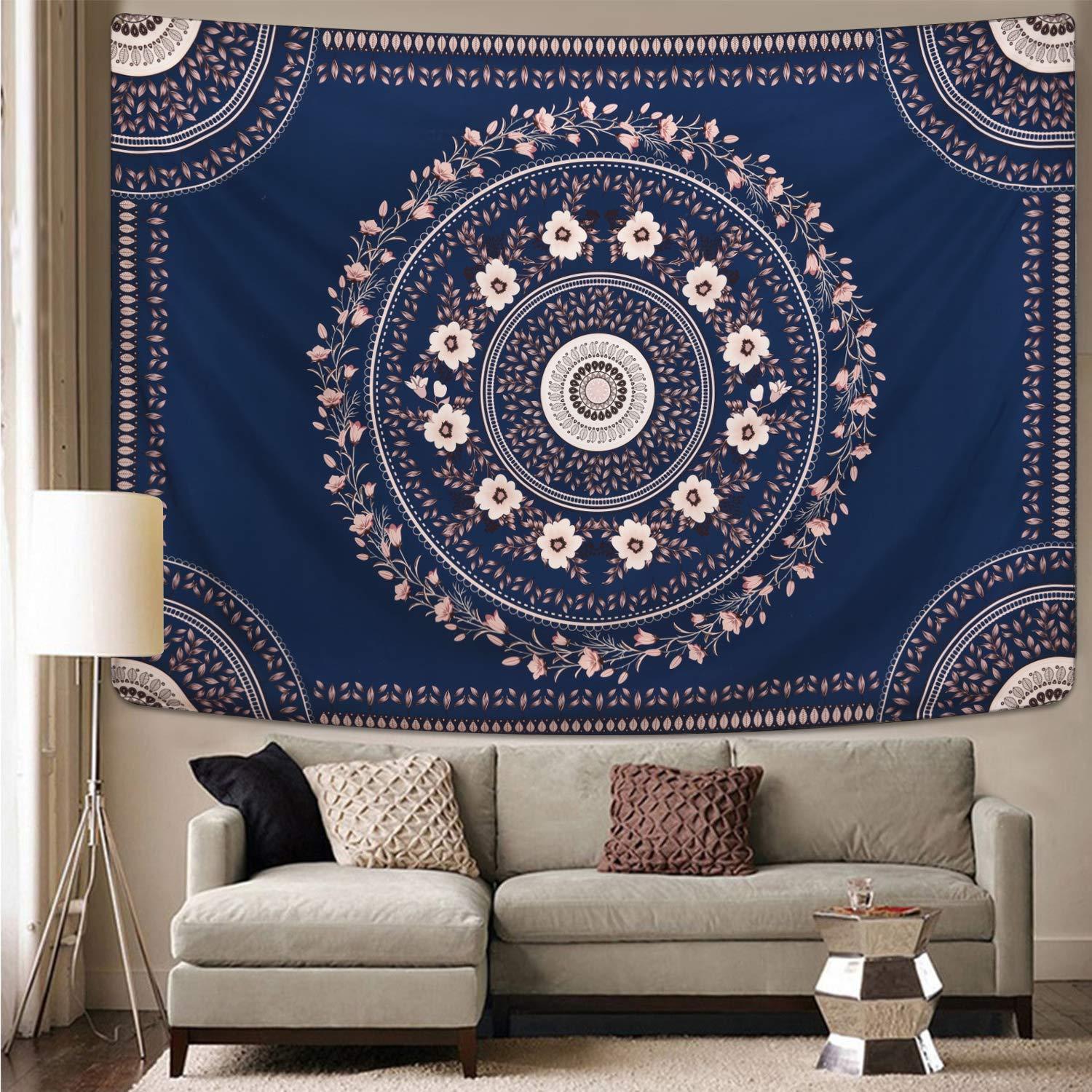Oat & Navy Tapestry - Tapestry for Dorm | Tapestry Girls