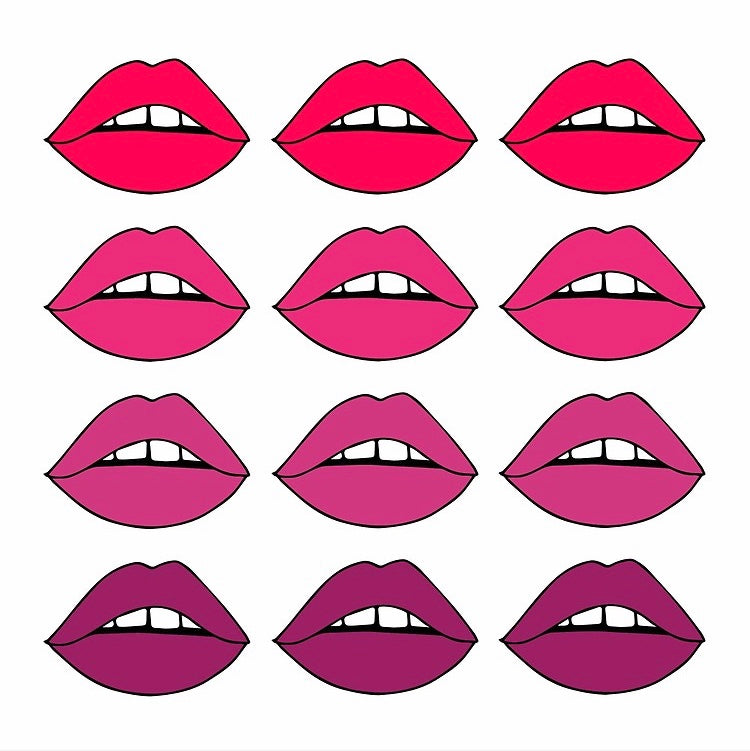 Ombre Lips Poster - Tapestry Girls