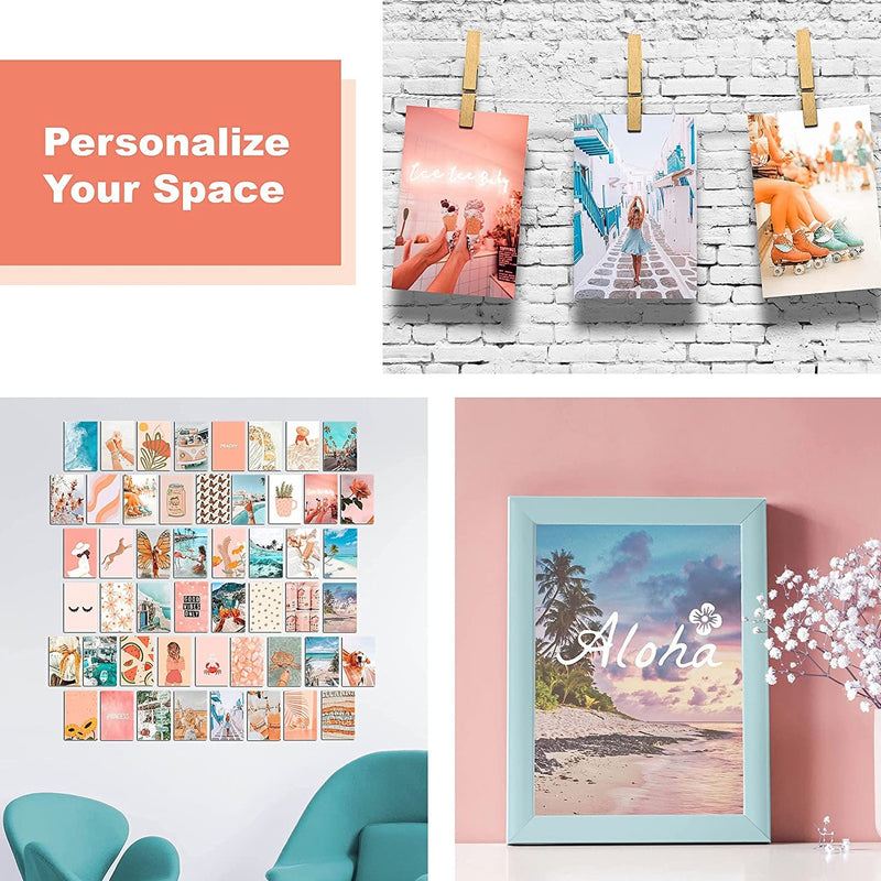 Orange Pastel Wall Collage Kit