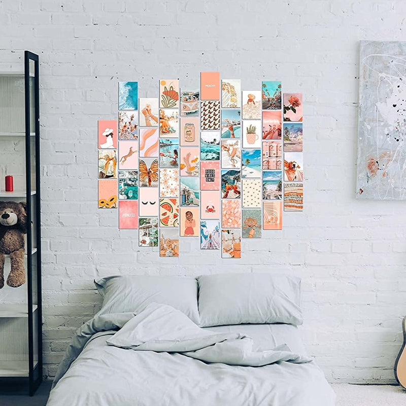 Orange Pastel Wall Collage Kit