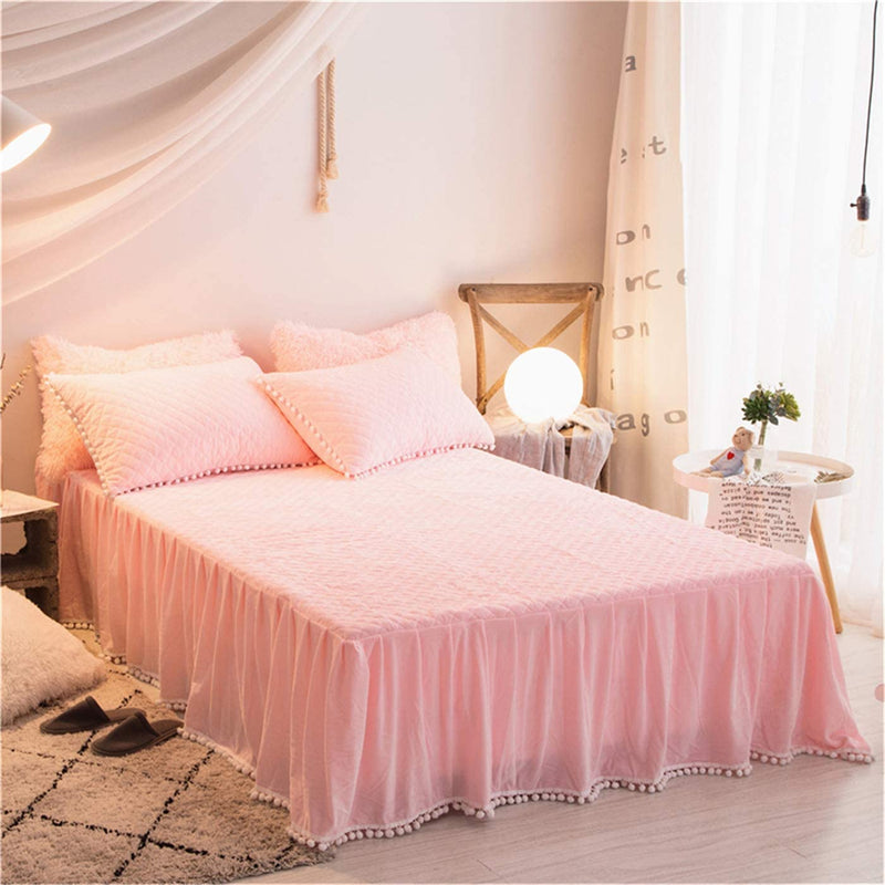 Softy Pink Bed Skirt - Tapestry Girls