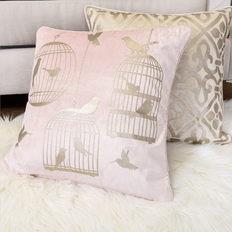 Pink Bird Luxury Pillow - Tapestry Girls