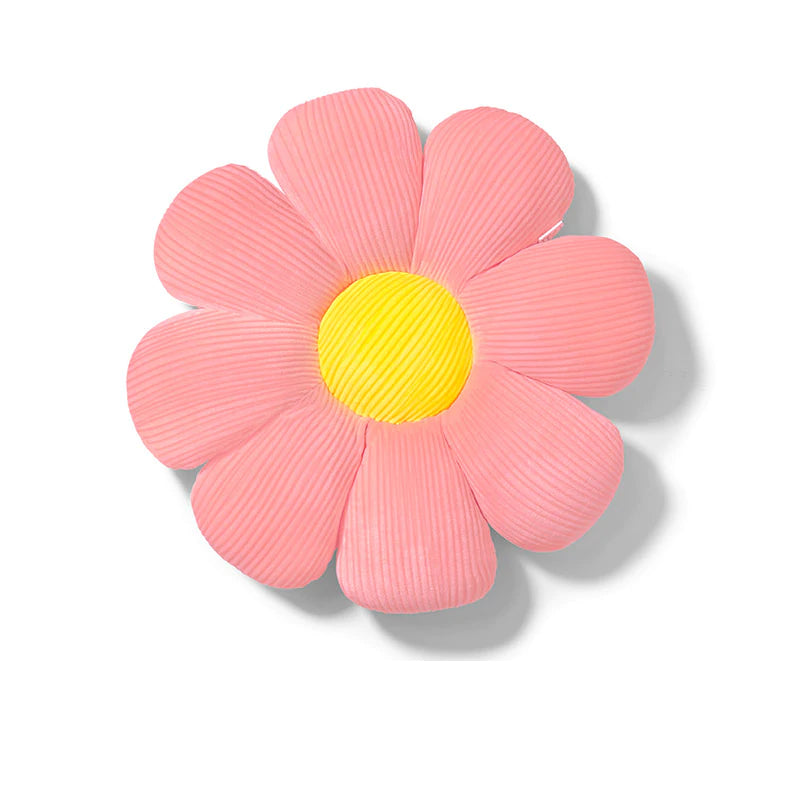 Pink Daffy Flower Pillow