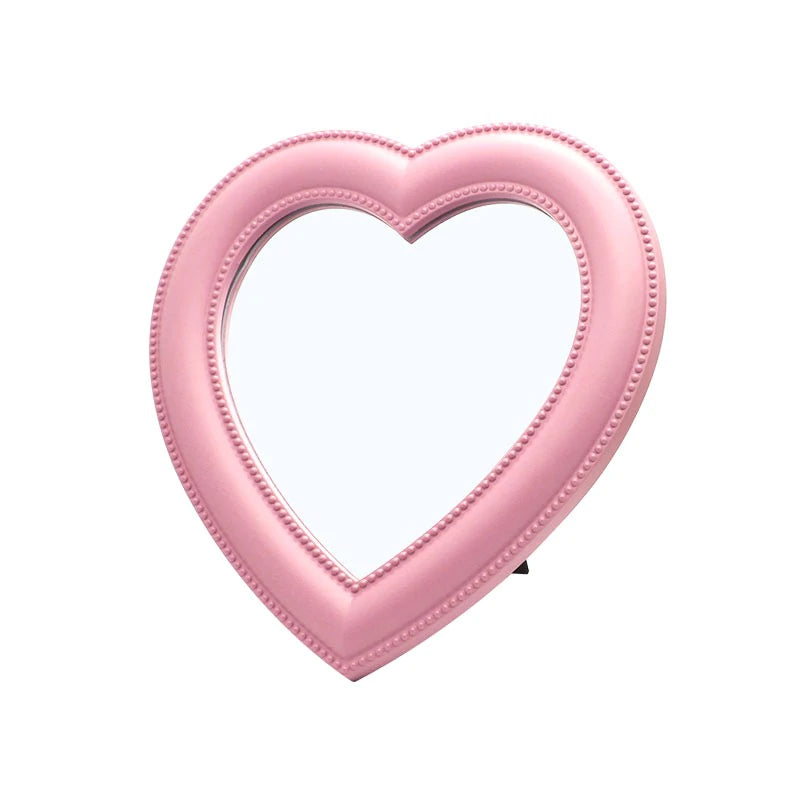 Pink Heart Shaped Mirror