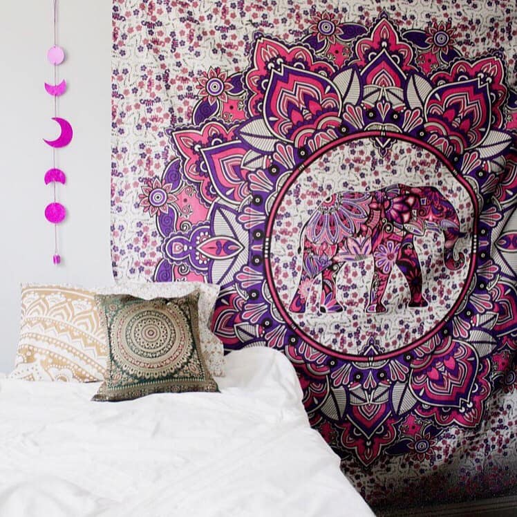 Pink Elephant Tapestry - Tapestry Girls