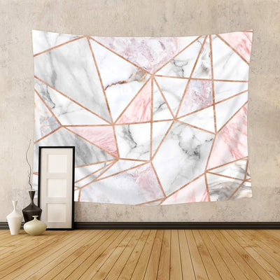 Pink Geometric Tapestry - Tapestry Girls