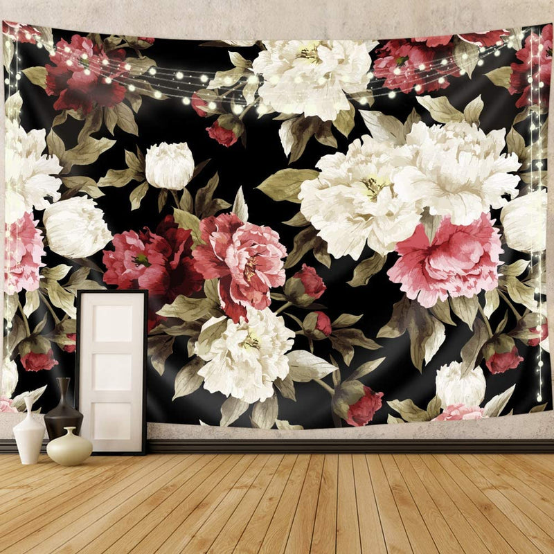 Pink & White Rose Tapestry