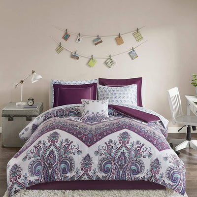 The Floral Paisley Purple Bed Set - Tapestry Girls