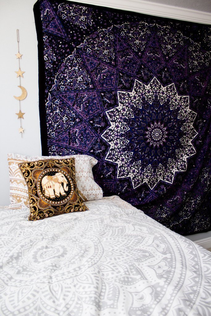 Purple Star Mandala Tapestry - Tapestry Girls