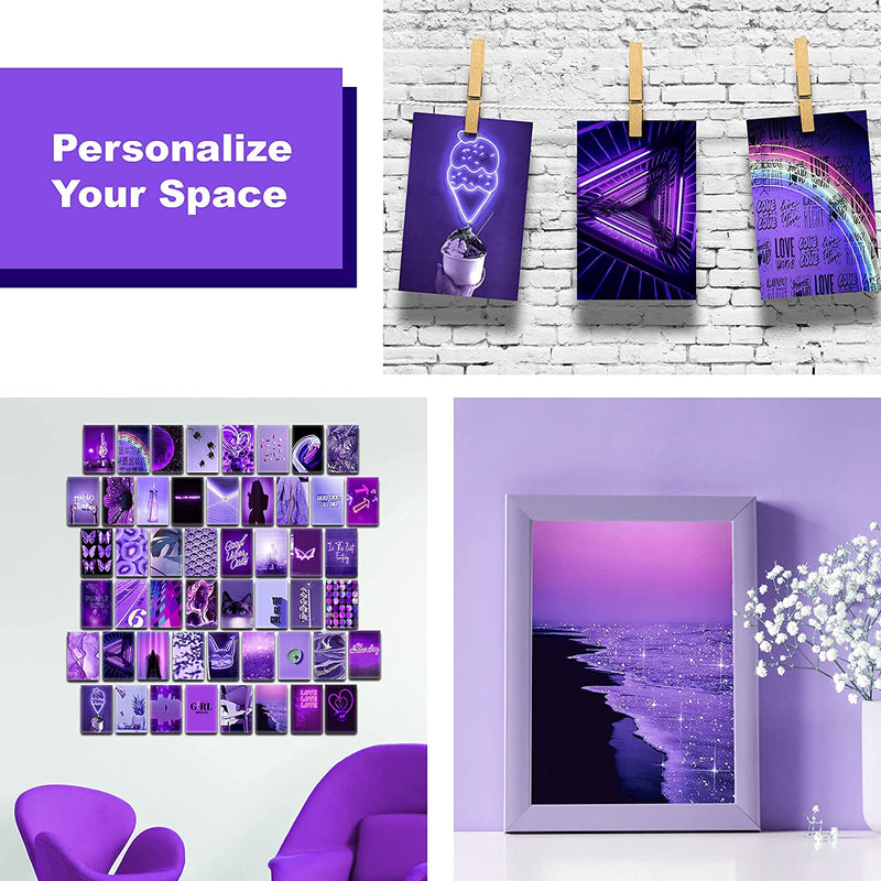 Purple E-Girl Wall Collage Kit