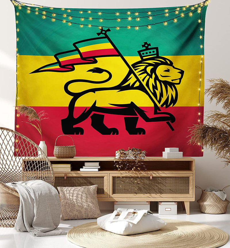 Rasta Lion Tapestry