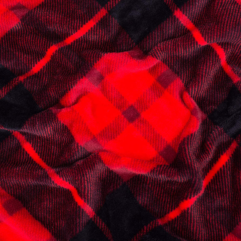 Red Plaid Fleece Blanket - Tapestry Girls