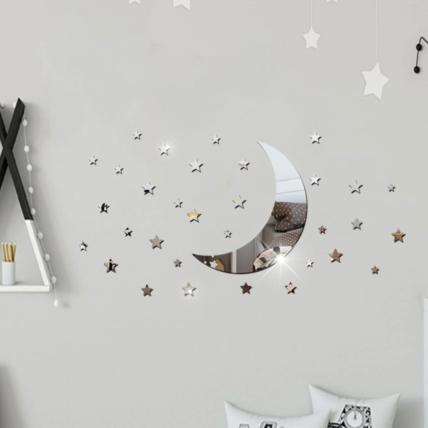 Moon & Star Mirror Stickers - Moon Stickers | Tapestry Girls