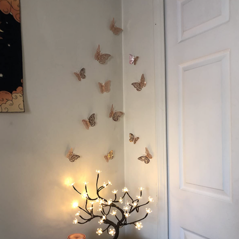 Gold Butterfly Wall Decals