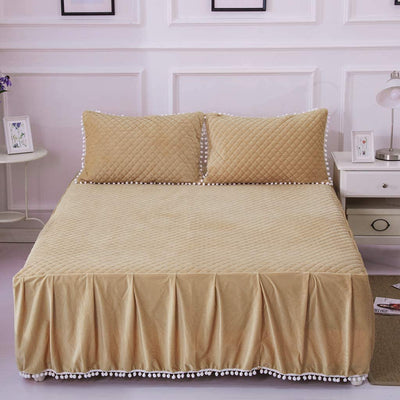 Softy Tan Bed Skirt - Tapestry Girls