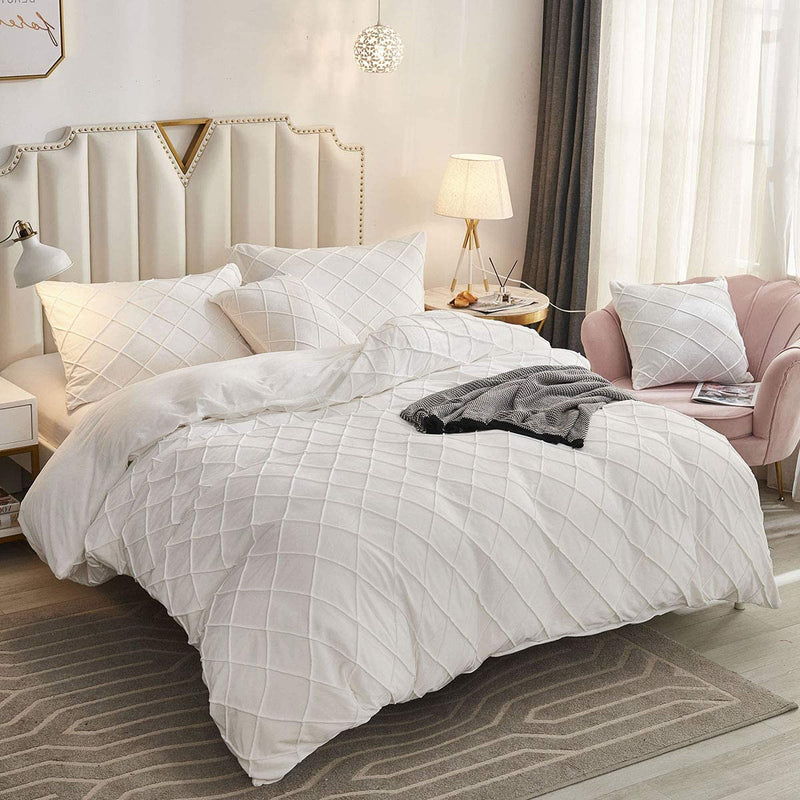The Softy Diamond White Bed Set