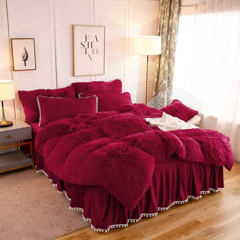 The Softy Red Bed Set - Tapestry Girls