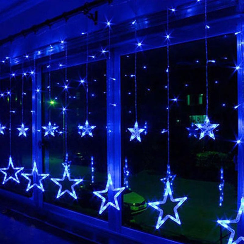 Star Curtain Blue Lights - Tapestry Girls