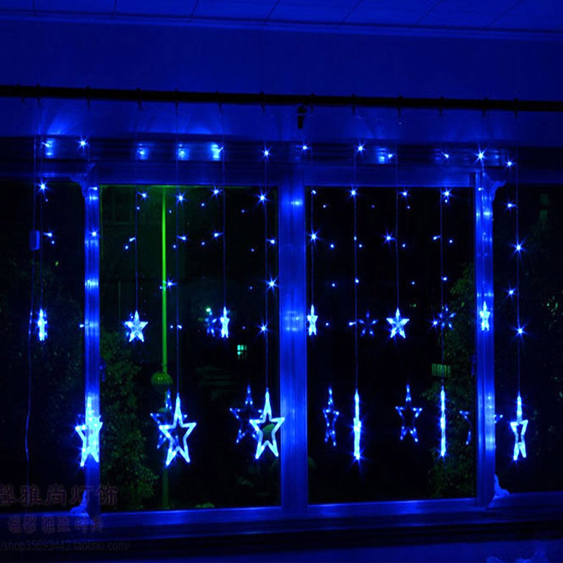 Star Curtain Blue Lights - Tapestry Girls