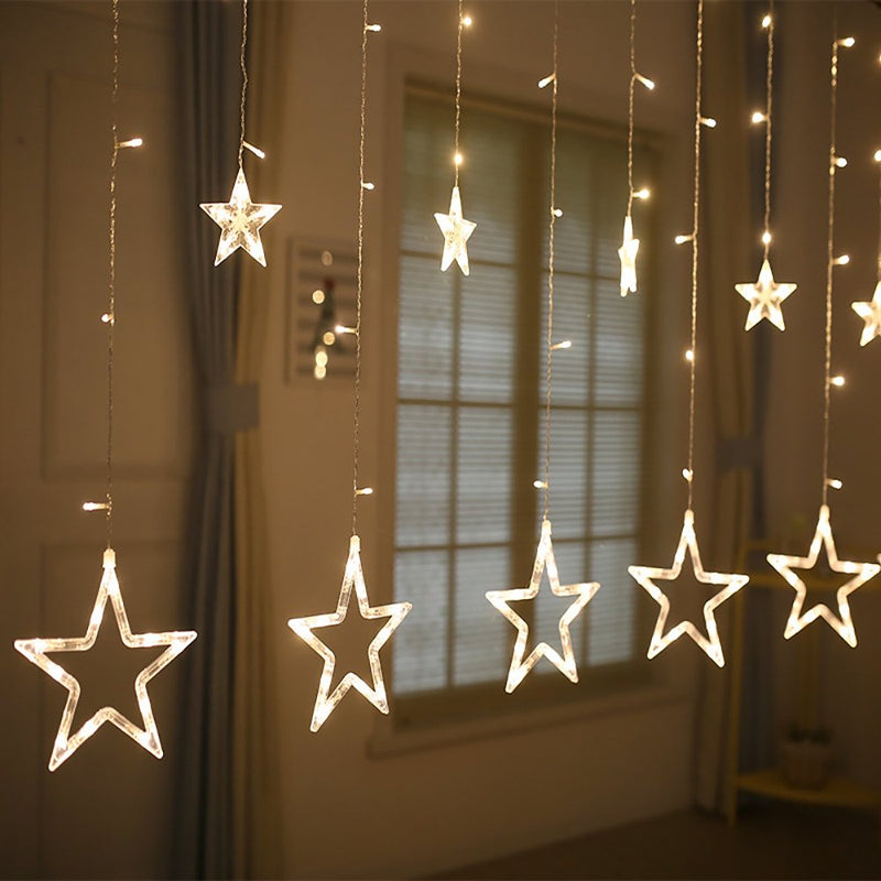 Star Curtain Warm White Lights - Tapestry Girls