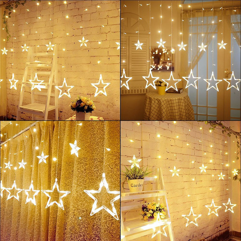 Star Curtain Warm White Lights - Tapestry Girls