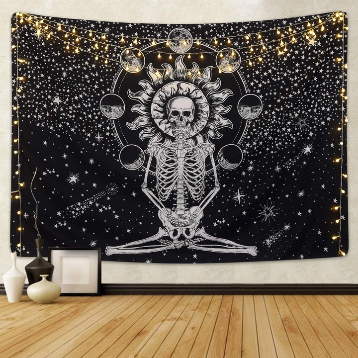 Art Wall offers Squared Tapestry With Skulls