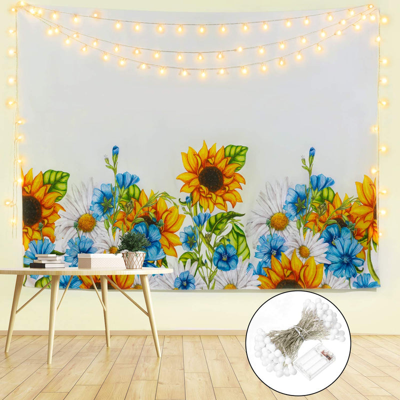 Sunflower Blue Tapestry - Tapestry Girls