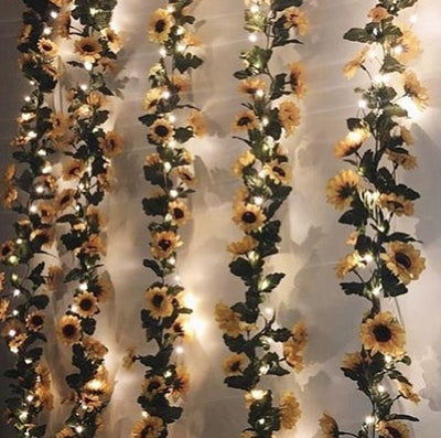 Sunflower LED String Lights - Tapestry Girls