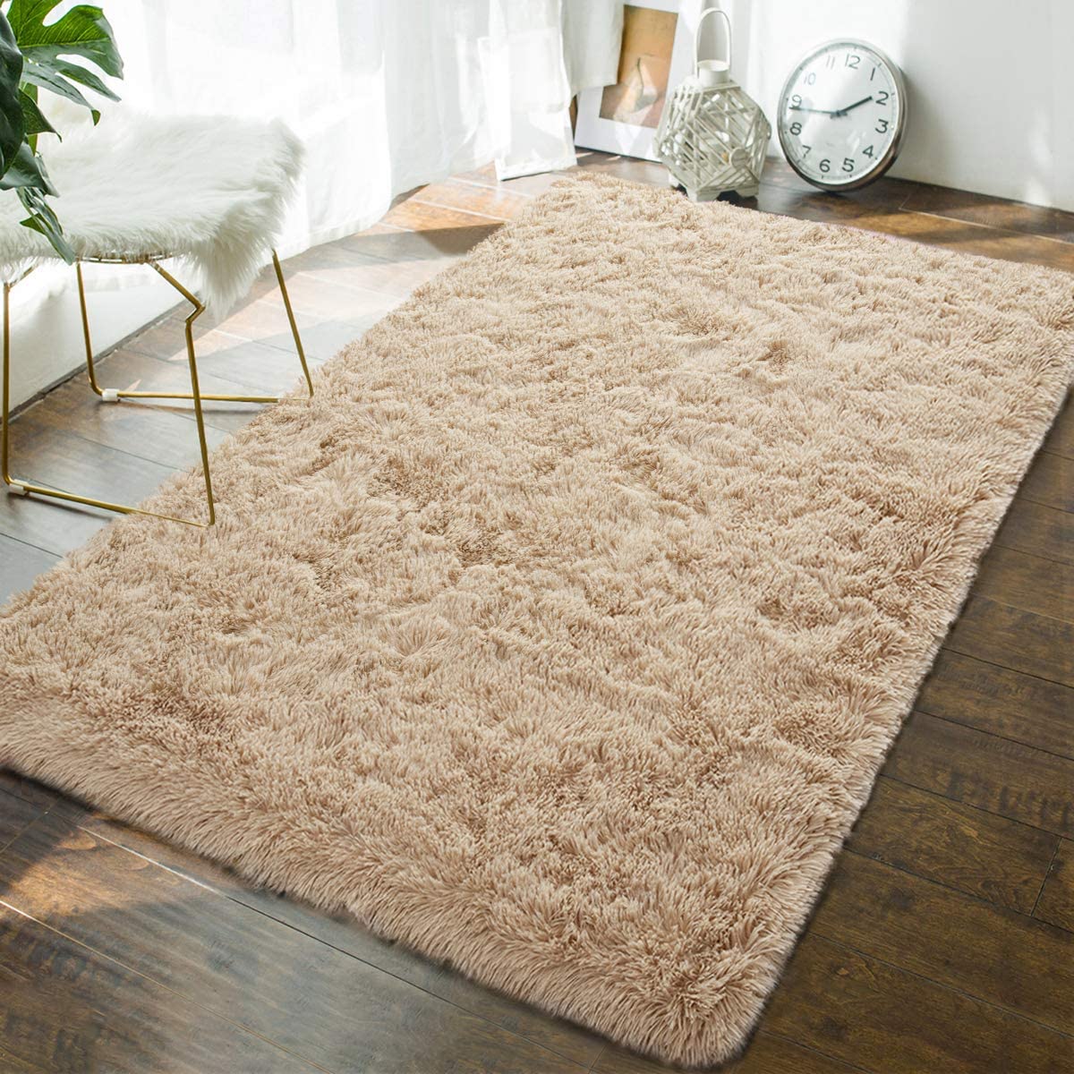 Tan Plush Rug - Fluffy Rugs | Tapestry Girls