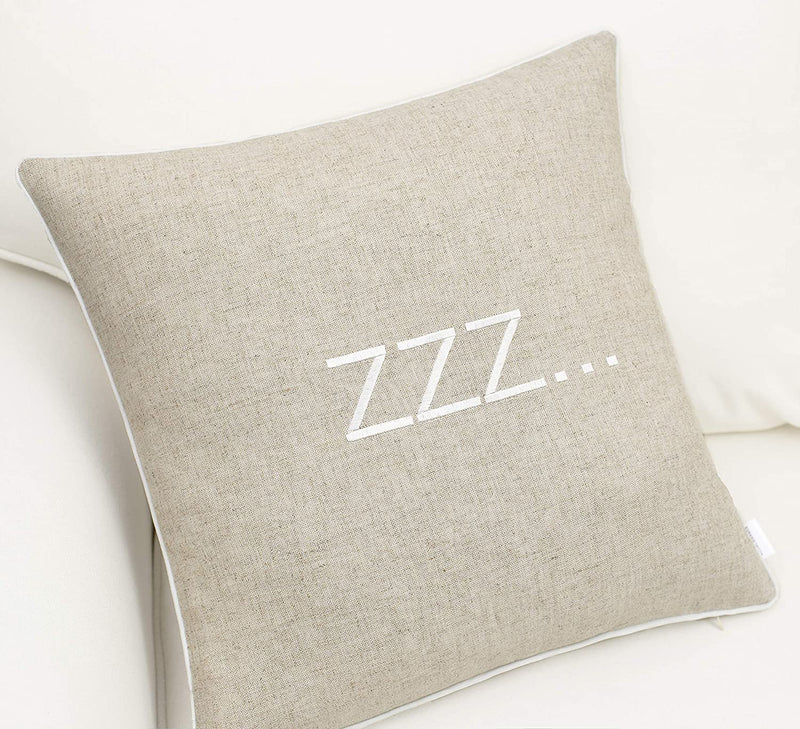 Tan ZZZ Pillow - Tapestry Girls
