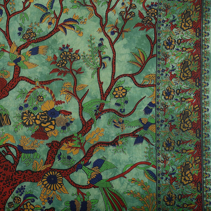 Green Life Tree Tapestry