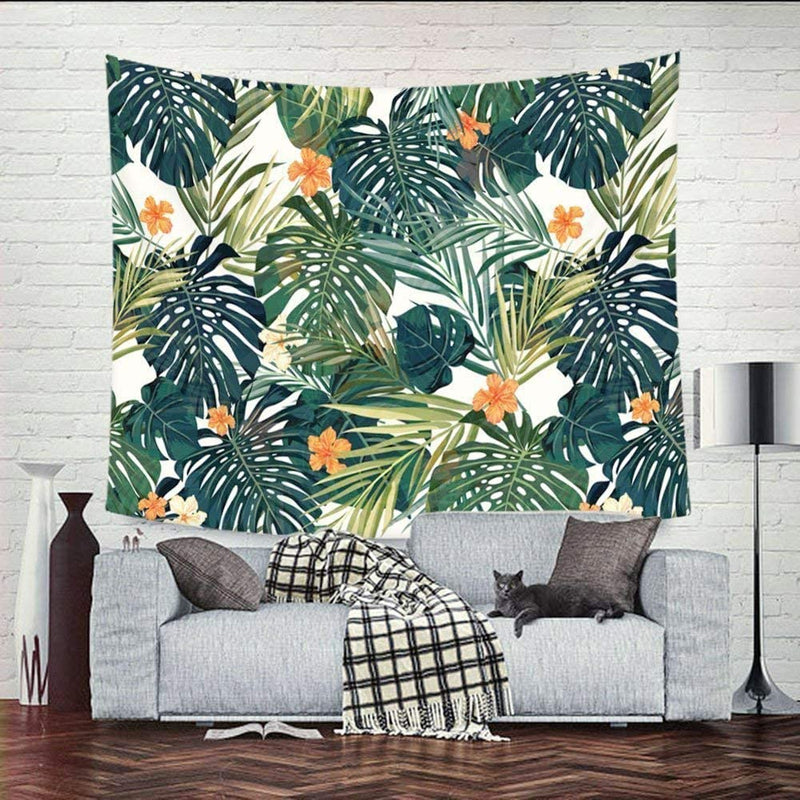Tropical Leaves Tapestry