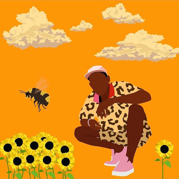 Tyler, The Creator イラスト Tyler Creator Poster - Poster for Dorm | Tapestry Girls